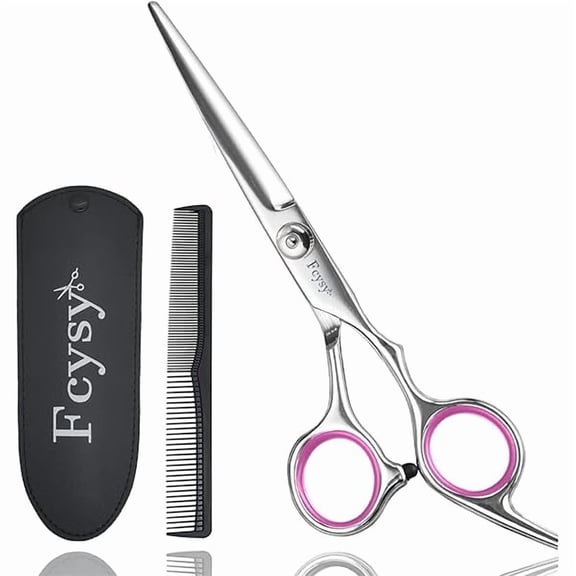 Saluqifa Hair Scissors for Hair Cutting, Professional 6 Inches Haircut Scissors Barber Shears, Hair Shears Haircutting Scissor Trimming Beard Scissors with Comb, Salon Hair Shears for Men Women Pet