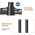 thumbnail image 5 of BIQWBIC 4-Tier Wire Shelving Unit, Adjustable NSF Metal Shelf, 1000lbs Total Capacity, Black, 5 of 6