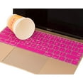 thumbnail image 4 of Mosiso Keyboard Cover for MacBook Pro 13 Inch 2017 & 2016 Release A1708 Without Touch Bar, MacBook 12 Inch A1534 Protective Skin, Rose Red, 4 of 4