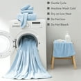 thumbnail image 6 of Jessy Home 2 Pack-16"x31" Blue Hand Towels Set Ultra Soft 200 GSM Hand Towel Set, 6 of 8
