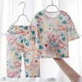 thumbnail image 3 of Owordtank Kids Clothes Cotton Short Set Casual Outfit Summer Short Sleeve Top and Shorts 1-14Y, 3 of 3