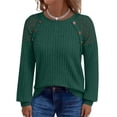 thumbnail image 4 of Womens Long Sleeve Shirts Tops Long Sleeve Shirts Lightweight Sweaters Casual Shirt V Neck Lace 2025 Fall Fashion Clothes Shirts Blouses for Women Dressy Casual, 4 of 7
