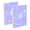 Adorable Pastel Purple Snowflake, variant on Haosy Rabbbit Wreath Bows Christmas Notebooks 1-subject Journal 60 Sheets A5 College Ruled Paper Detachable Ring 8.3"x5.7"