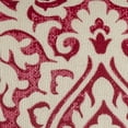thumbnail image 2 of Red Natural Distressed Damask Throw Pillow, 2 of 4