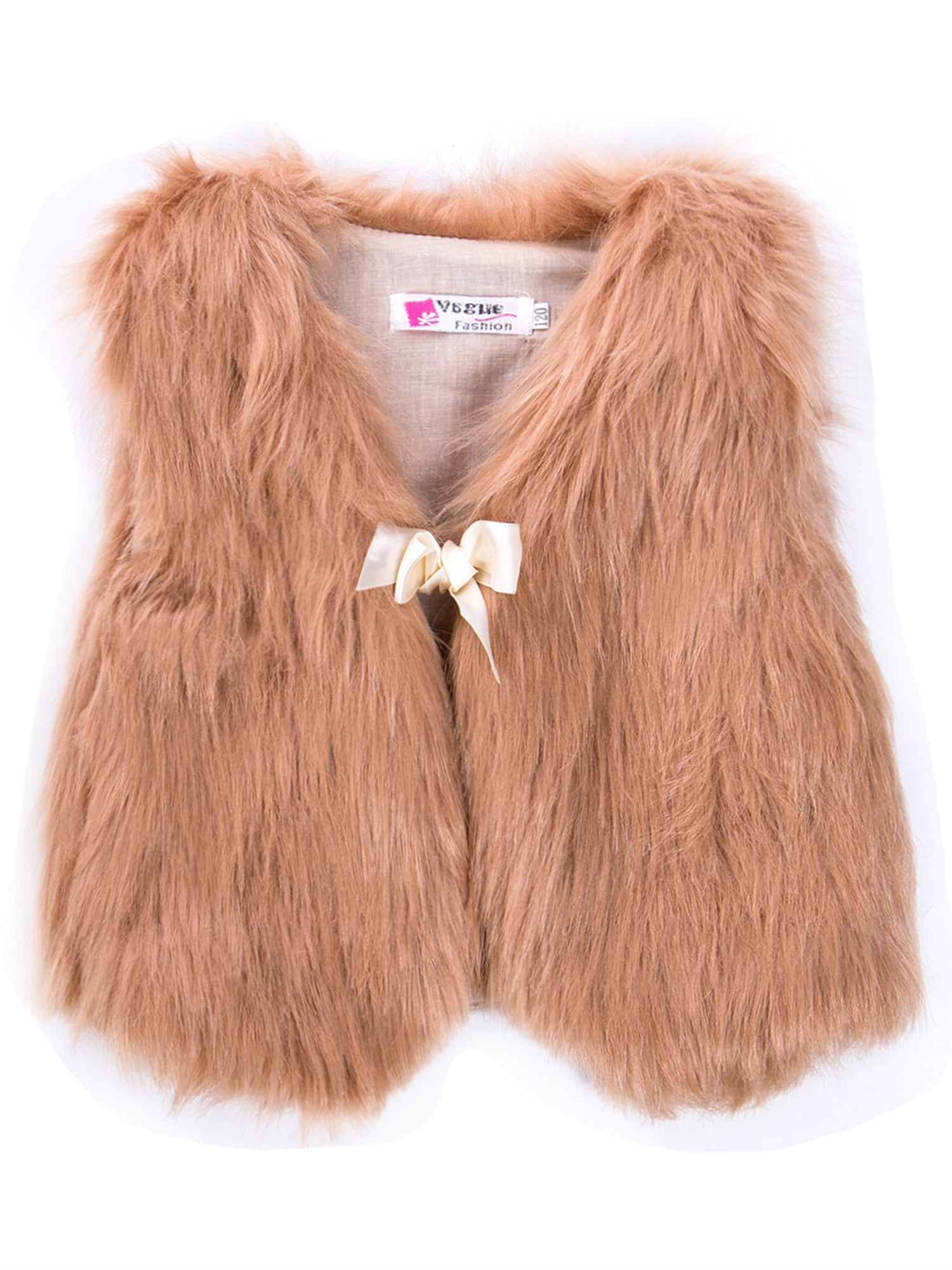 Bebiullo Bebiullo Toddler Baby Girl Faux Fur Vest Coat Winter Warm Waistcoat Outerwear Walmart Com Walmart Com