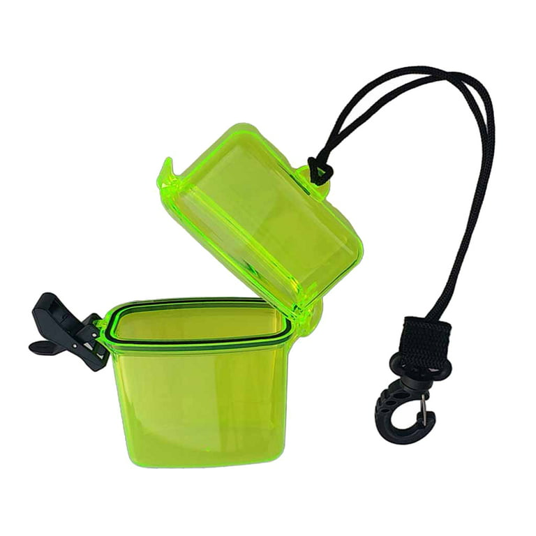Small Portable Waterproof Box Surfing Case with Lanyard Container
