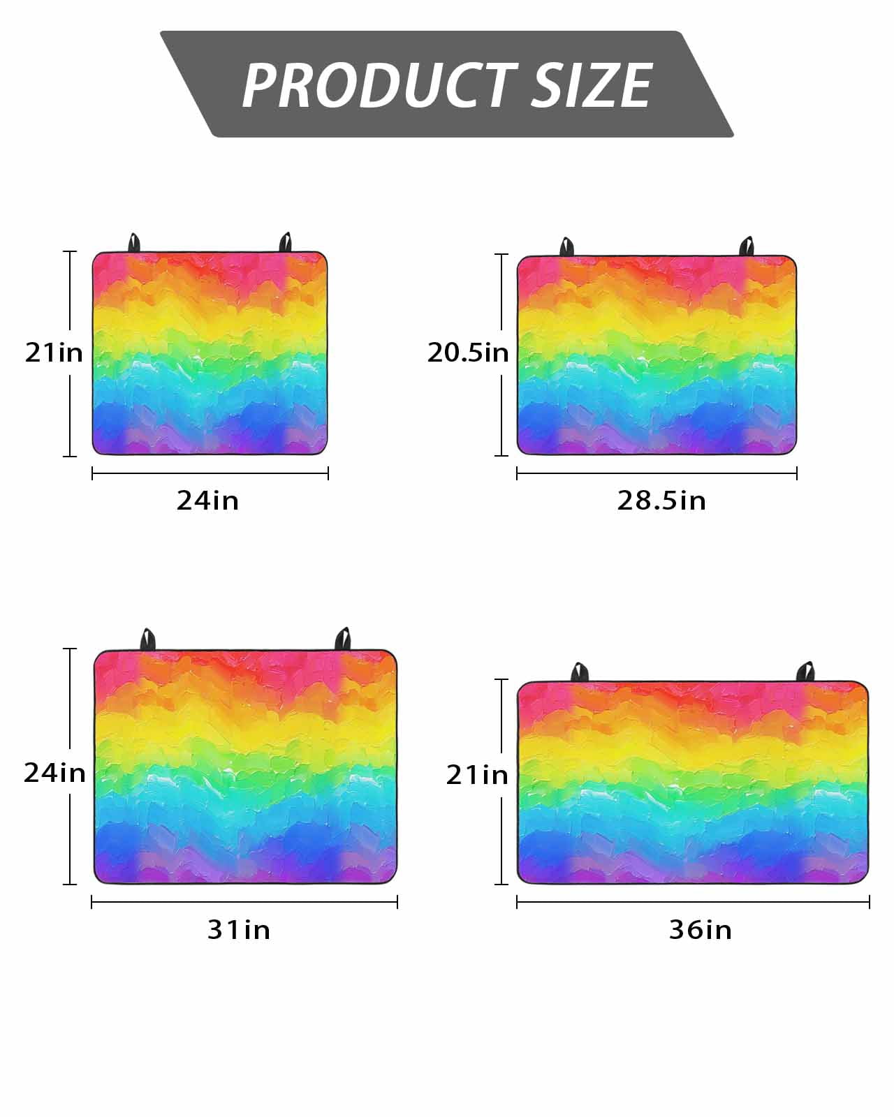 Stove Top Covers for Electric Stove, Rainbow Oil Painting Glass Stovetop Cover Protector, Watercolor Colorful Abstract Art Induction Cooktop Protector Oven Mat for Kitchen Countertop 24"x21"