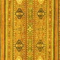 thumbnail image 1 of Ahgly Company Indoor Square Abstract Yellow Modern Area Rugs, 8' Square, 1 of 4