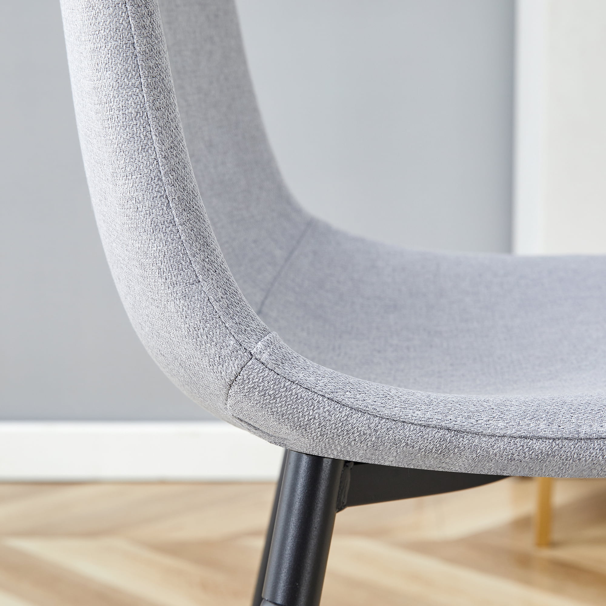 TesNus High Resilience，Dining Chair Set of 4，Fabric，Metal Leg， Cotton ，Comfortable，Seating， Interior，Living Room, Dining Room, Kitchen