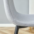 thumbnail image 6 of Set of 4 Dining Chair Set Comfortable Linen-Cotton Integrated Seat and Backrest Modern Home Matching for Kitchen Living Room, 6 of 15