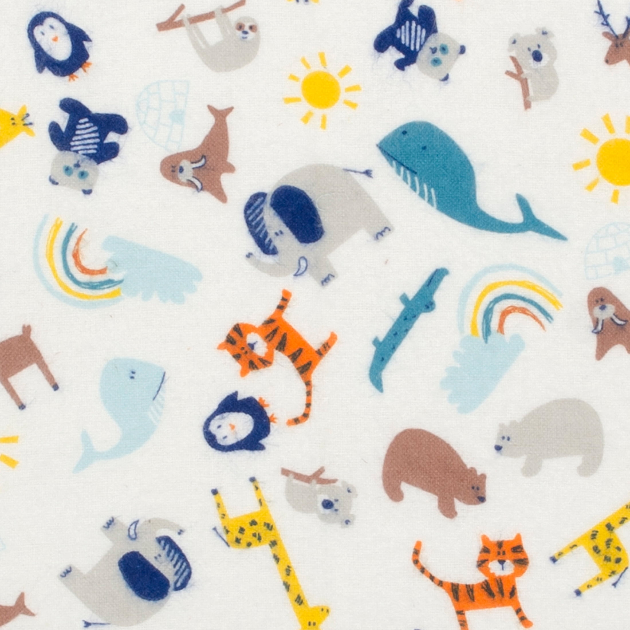Little Feet Boutique Adventure Awaits 18"x21" Cotton Flannel Precut Multi 33 Pieces