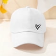 thumbnail image 2 of Gsakboxl Baseball Cap Women Heart Embroidered Distressed Baseball Cap, Adjustable Cotton Dad Hat for Casual Daily and Outdoor Sun Protection, 2 of 5