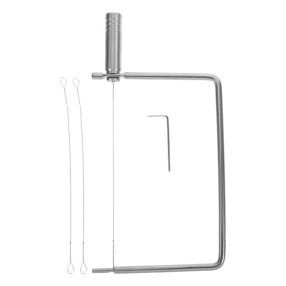 unbranded Stainless Steel Cheese Slicer with Wire Multipurpose Cheese Cutter for Slices Handheld Cheese Slicer for Butters and Cheese Blocks Kitchen Tool