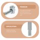 thumbnail image 5 of CRILSTYLEO 1Jgo Kit De Tornillos Invisibles Para Muebles De Madera Con Gran Durabilidad, 5 of 5