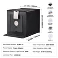 thumbnail image 6 of KFFKFF Photography Studio Box, 24" x 24", Adjustable 3000-5600K 3-Color Lighting Tent Kit, 160 LED, Includes 6 Backdrops, Power Adapter, Soft Cloth, CRI ≥ 95 for Product Photos, 6 of 9