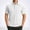 White, variant on HAOTAGS Men’s Short Sleeve Waffle-Knit Polo Shirt, Classic Collar Lightweight & Breathable Casual Top Army Green 2XL