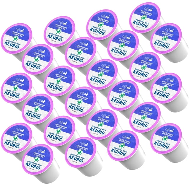 Cápsulas de limpieza compatibles con Caffenu Keurig, 24 cápsulas de enjuague