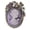 Purple, variant on Vintage Inspired Rhinestone Victorian Lady Cameo Brooch Pin Flower Ribbon Bow Pendant Lavender Purple