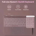 thumbnail image 4 of 15.6" Business Pink Laptop Computes Windows 11 Pro Office 2024 Meeting camera Intel Celeron N5095 16GB RAM 512GB SSD Lightweight Student Notebook PC Computer for Work, Backlit Keyboard WiFi5 BT 5.0, 4 of 8