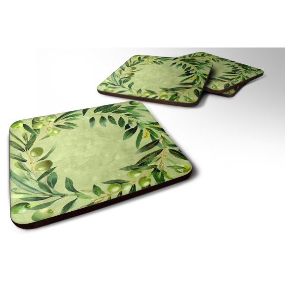 Olives Foam Coaster Set of 4