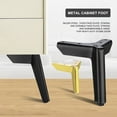 thumbnail image 3 of 4 Pieces Household Sofa Couch Coffee Tea Tables Hardware Table Steel Leg Bathroom Modern Triangular Legs Furniture Accessories Hardware Gold 13cm, 3 of 9