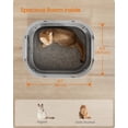 thumbnail image 3 of Caja de arena para gatos Feandrea XL cerrada con tapa, bandeja deslizable, 3 of 6