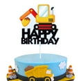 thumbnail image 3 of Cartel de feliz cumpleaños de construcción y guirnalda de camión de vehículos, suministros de fiesta de construcción, conjunto de decoración para fiesta de cumpleaños, Baby Show TUNC Sencillez, 3 of 4