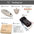 thumbnail image 3 of Nexete 35T Universal Ceiling Fan Remote 3 Speed & Light Dimmer, Work with18R 28R Receiver Compatible with 53T 11T 35T HD5 UC7030T UC9050T Remote for Harbor Breeze Hampton Bay Hunter, 3 of 7