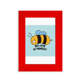 thumbnail image 1 of Bees Believe Group Dance Art Deco  Fashion Picture Display Art Red Photo Frame, 1 of 4