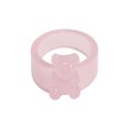 thumbnail image 1 of LYMAYTER Candy Color Ring Little Bear Ring - Korean INS Style, Acrylic, 1 of 6