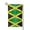 Square, variant on Garden Flag Jamaica Flag Pattern Double Sided Small Yard Holiday Garden Flag for Outside Decor 12.5x18 Inch Fillet