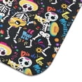 thumbnail image 3 of Day Of the Dead Halloween Pattern Dish Drying Mat for Kitchen 1 Pack, Ultra Absorbent Microfiber Dishes Drainer Mats,18x24in(46x61cm), 3 of 4