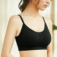 thumbnail image 2 of B91xZ Womens Camisole Tank Tops Built Up Tank Style Sports Bra Value Pack,Black One Size, 2 of 5