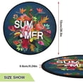 thumbnail image 3 of GZHJMY Flamingo Christmas Tree Mat, Round Christmas Tree Stand Mat Decoration for Holiday Party Home Christmas Day Ornaments Floor Door, 28.3", 3 of 6