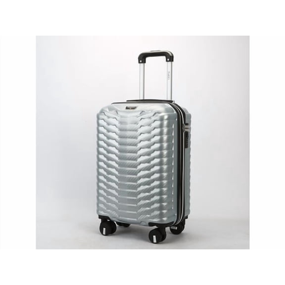 TUCCI OCCHIO 2PC HARDSHELL LUGGAGE SET (18", 20") - WHITE