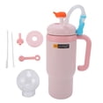 thumbnail image 2 of Botella de Agua Para Niños, Copa para Beber Aislamiente de Acero inoxidable de 710 ml/24 oz de Paja de para Viajar al Aire, 2 of 7