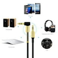 thumbnail image 4 of JacobsParts 3.5mm AUX Cable Car Stereo Audio Auxiliary Headphone Jack Cord Right Angle Male to Male, 3ft (Black), 4 of 4