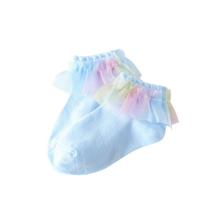 

Binpure Girls Ankle Short Socks Lace Frilly Ruffle Socks Cute Socks