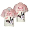 thumbnail image 3 of Every Fart is Love Note Boston Terrier Guilty Face Happy Valentine's Hawaiian Shirt Breathable Summer Unisex Merch Gentleman Dog Lover Gifts - 01016, 3 of 6