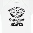 thumbnail image 4 of Inktastic Handpicked for Earth by My Great Aunt in Heaven Boys or Girls Baby Bodysuit, 4 of 5