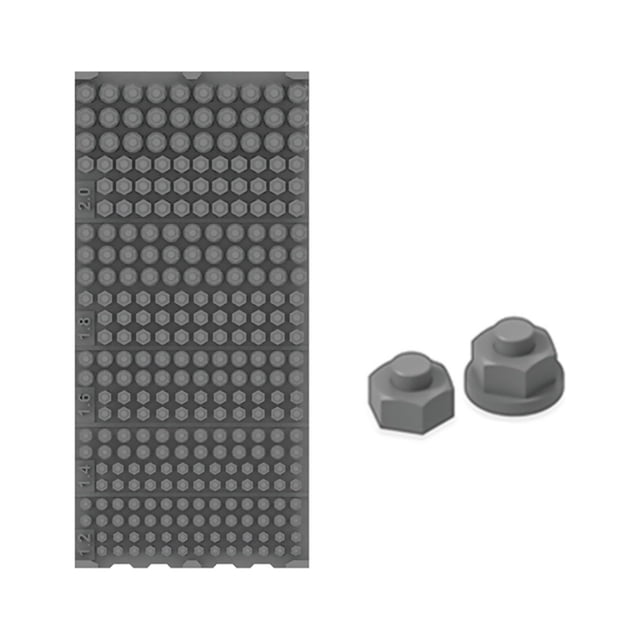 1 Set de Rivets à Vis Kit Assorti pour Modèle Rivets à Vis Rivets à Ongles Boulons pour Kit de Précision