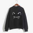 thumbnail image 4 of Dyfzdhu Sweatshirts for Women Fall Winter Crew Neck Solid Color Prints Long Sleeve Pullover Sweatshirt, 4 of 4