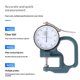 thumbnail image 2 of Dial Thickness Gauge, 0-10mm x 30mm / 1.18-inch Flat Head Thickness, Precision Round Dial, Indicator, Measuring Tool for Paper Leather Cloth Paper, Film, Wire 1 Pcss, 2 of 5