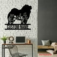 thumbnail image 4 of Craftnamesign Custom FLoral Chow Chow Metal Wall Art LED Light, Flower Dog Lover Name Sign, 4 of 5