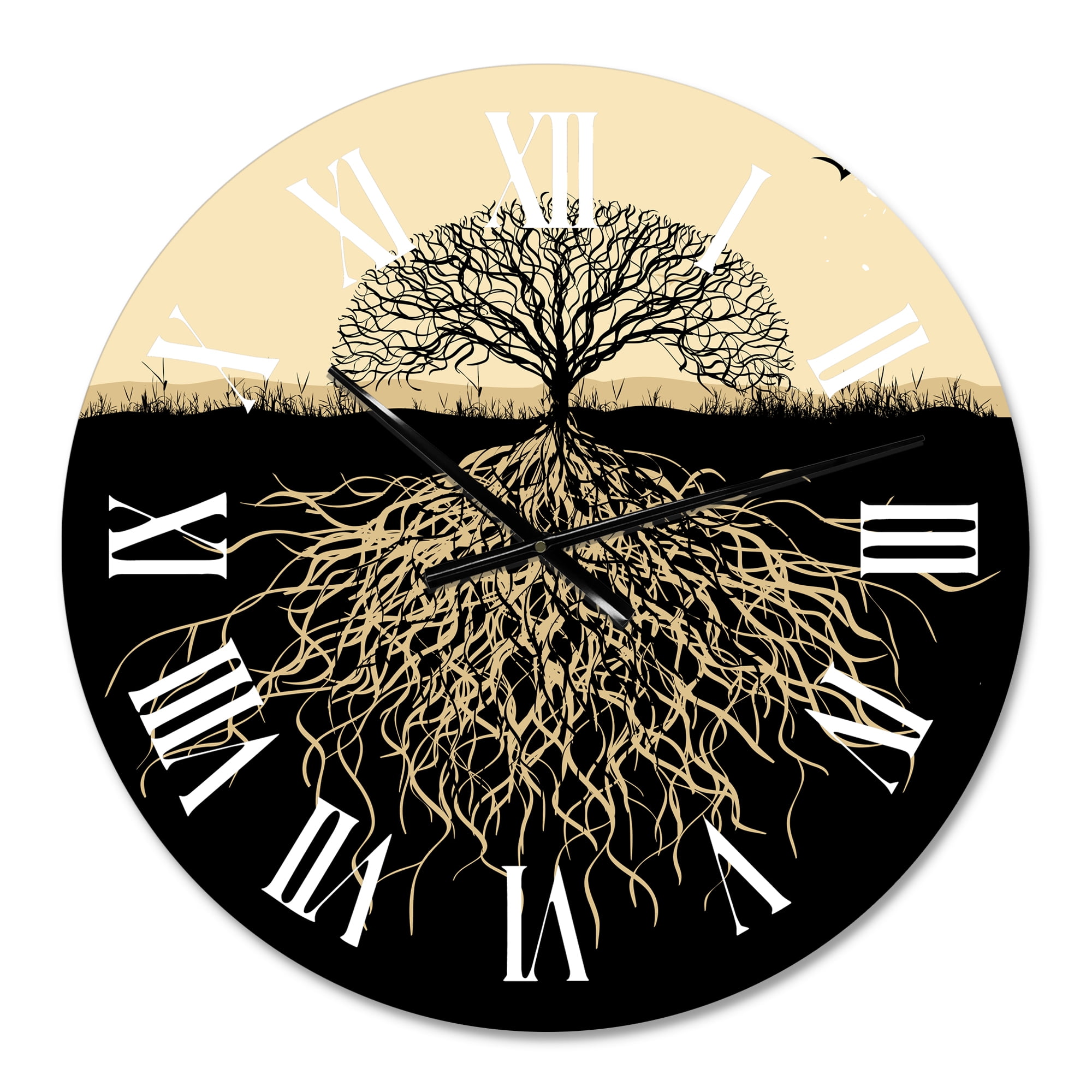 Designart 1 in Quartz Traditional Wall Clock