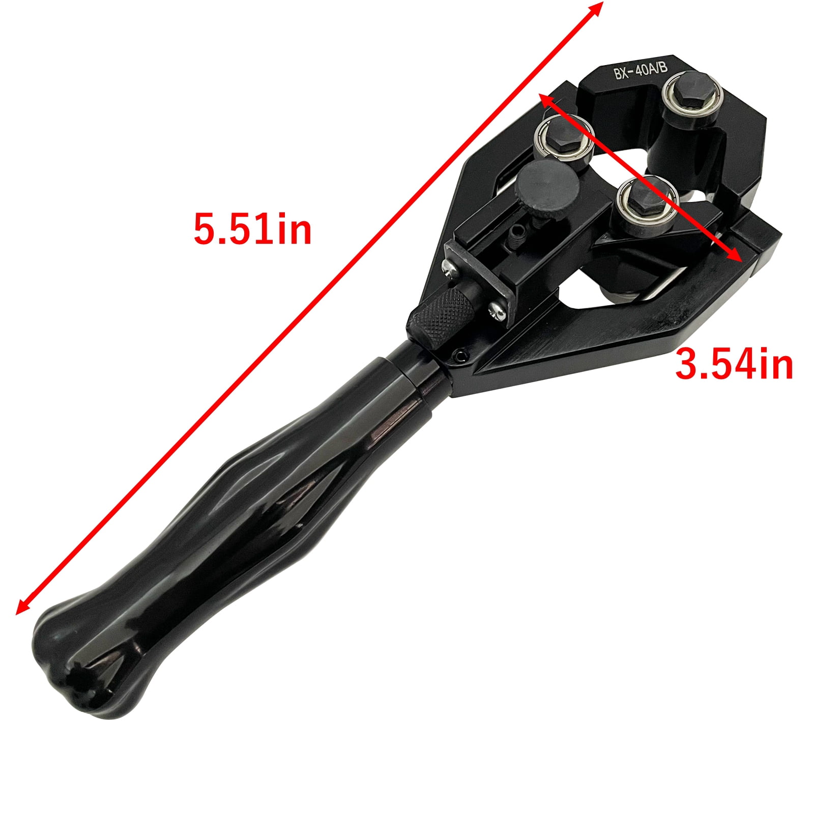 Manual Wire Stripper Multi-function Cable Cutter Wire Stripping Scissors with 2 Blades Stripping Diameter 20-40mm BX-40