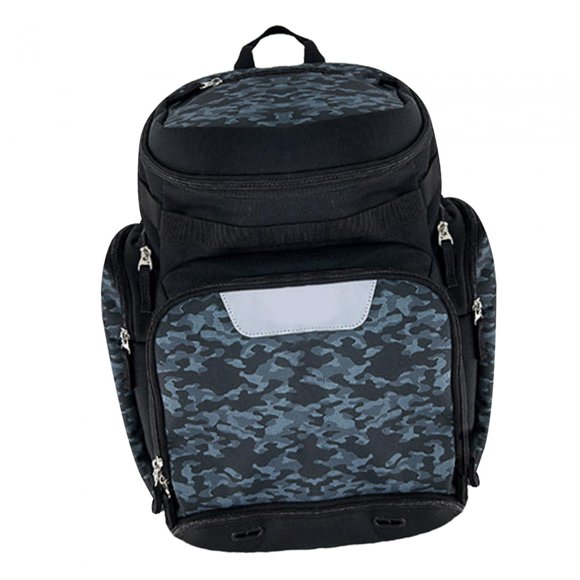 Mochila de baloncesto DYNWAVEMX Bolsa Transpirable con compartimento para zapatos y pelotas camuflaje azul