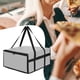 thumbnail image 1 of Bolsa Térmica para Pizza Portador de Pizza Bolsa de Catering Maletín de Reparto Y Caja Isotérmica con Cremallera Doble Y Asa Reforzada Adecuada para 50 cm x 50 cm x 35 cm, 1 of 10