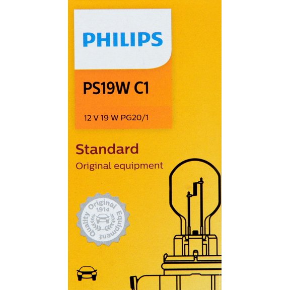 Philips Hipervision Bulb Ps19W, Pg20/1, Glass, Always Change In Pairs!