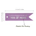 thumbnail image 5 of Inkdotpot Real Silver Foil Hugs & Kisses From The Wedding Tag Favor Hang Paper Tag 100 Piece, 5 of 6